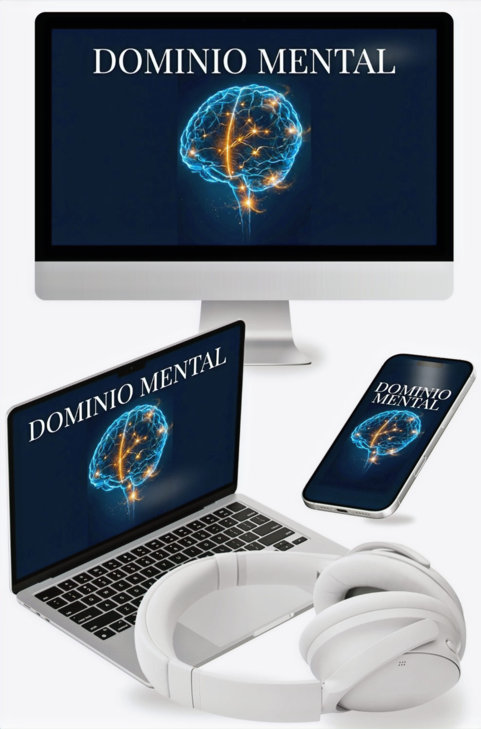 El curso Dominio Mental en computador, notebook y celular, con audífonos